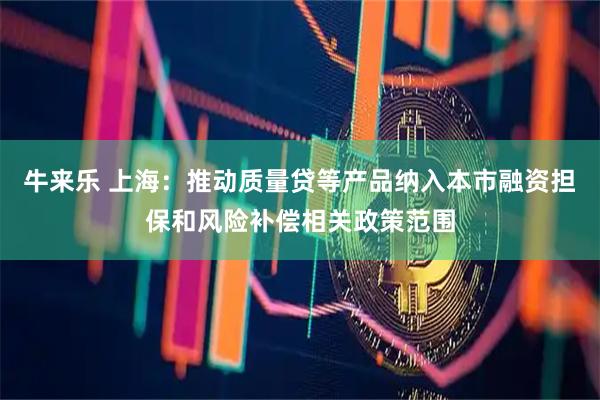 牛来乐 上海：推动质量贷等产品纳入本市融资担保和风险补偿相关政策范围