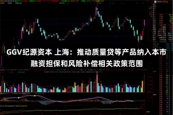 GGV纪源资本 上海：推动质量贷等产品纳入本市融资担保和风险补偿相关政策范围