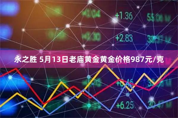 永之胜 5月13日老庙黄金黄金价格987元/克