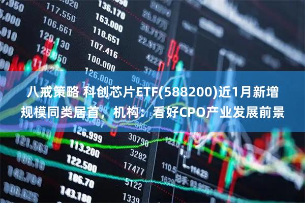 八戒策略 科创芯片ETF(588200)近1月新增规模同类居首，机构：看好CPO产业发展前景