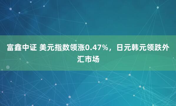 富鑫中证 美元指数领涨0.47%，日元韩元领跌外汇市场